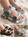 Dino-Camo Light-Up Sandals