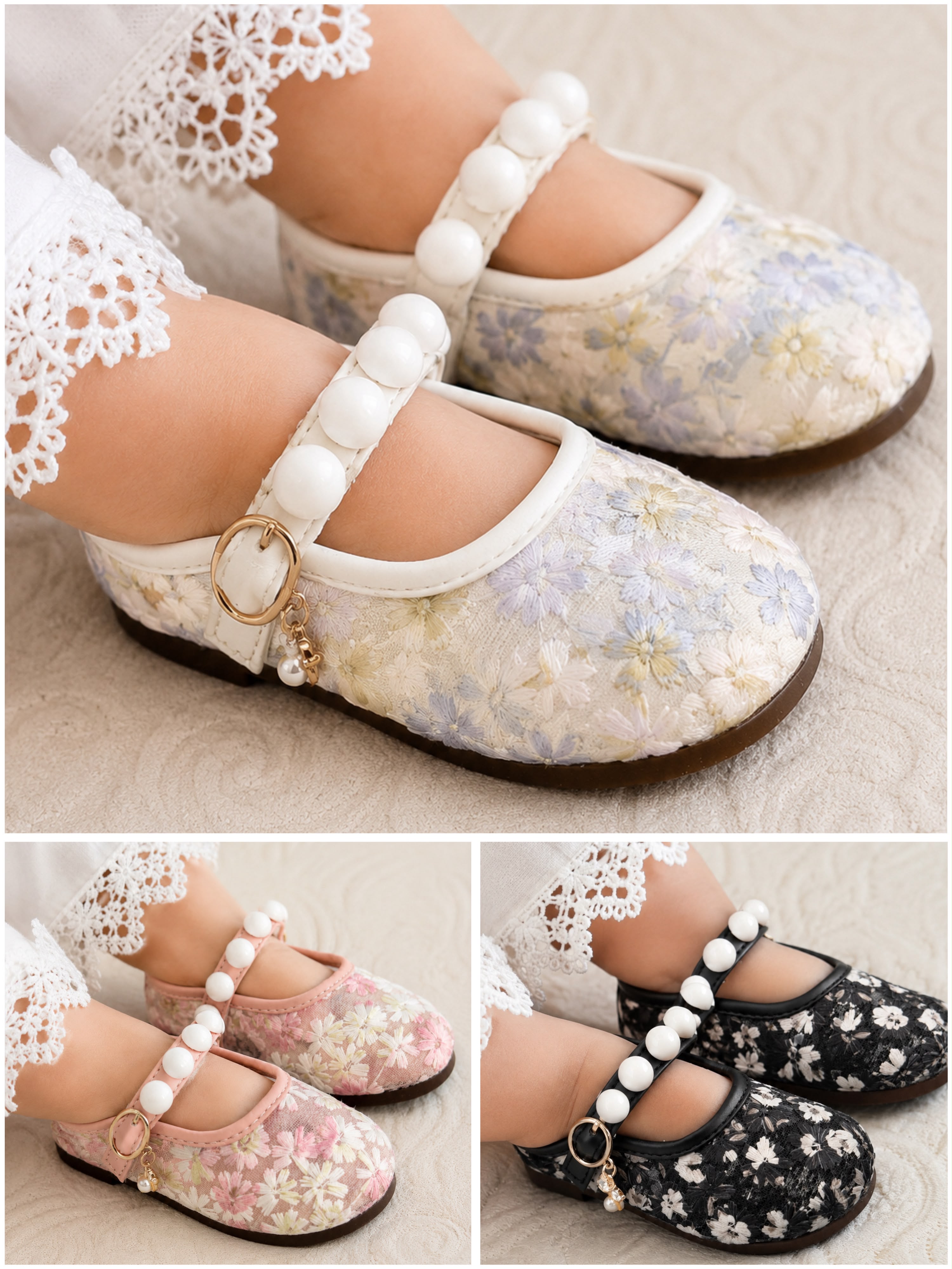 Blossom Pearl Girls Pumps